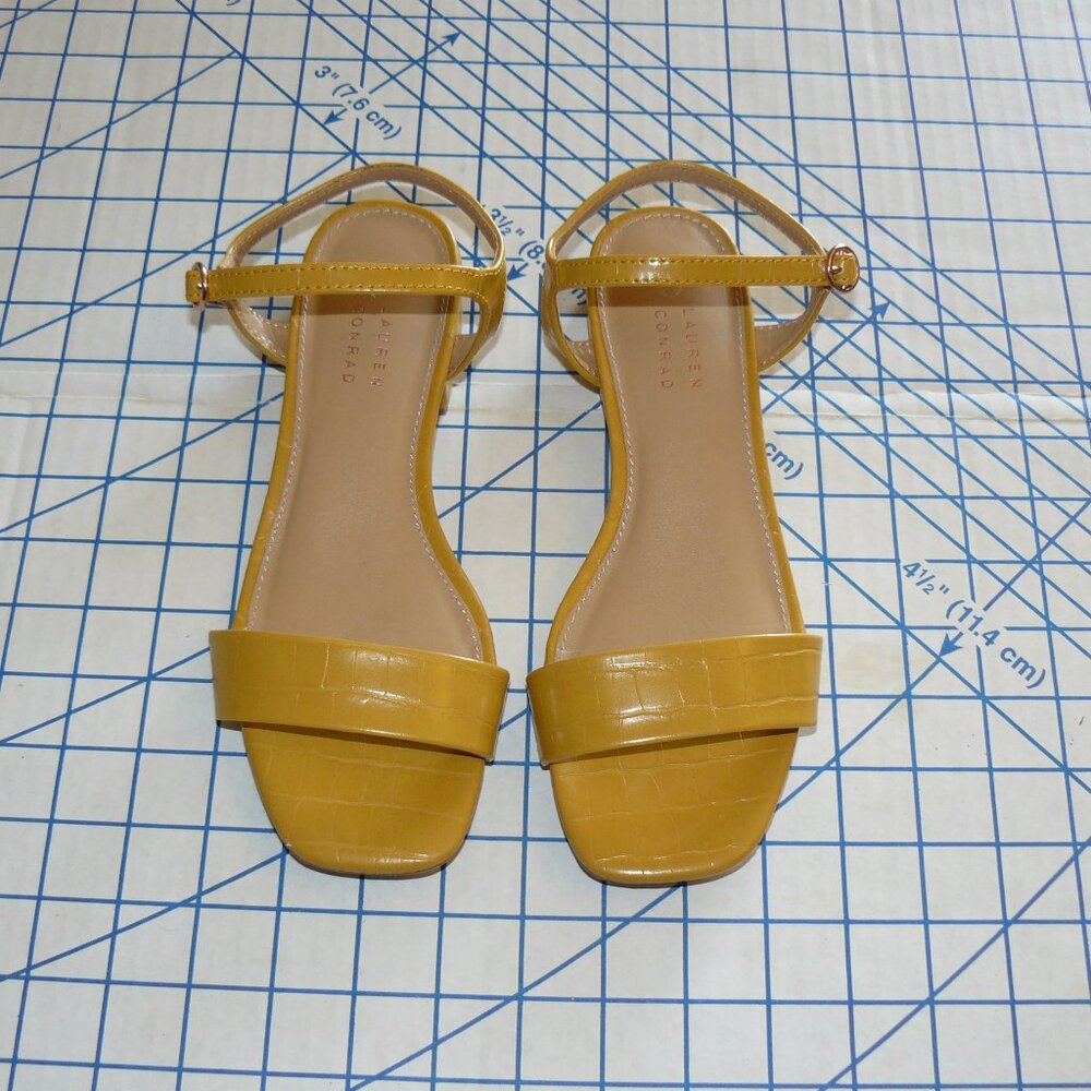 Yelllow Low Heel Lauren Conrad Sandals